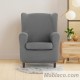 Funda de sillón Orejero elástica Ulises Gris