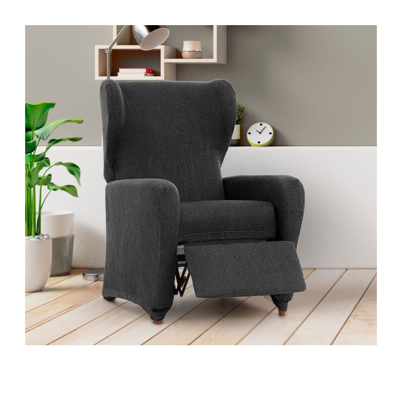 Funda de Sillón Relax elástica Ulises Gris Oscuro