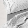 Juego de Sábanas Lucy Gris Estela 100% Algodón