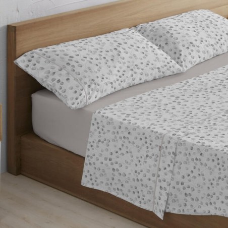 Juego de Sábanas Abi Gris Estela 100% Algodón