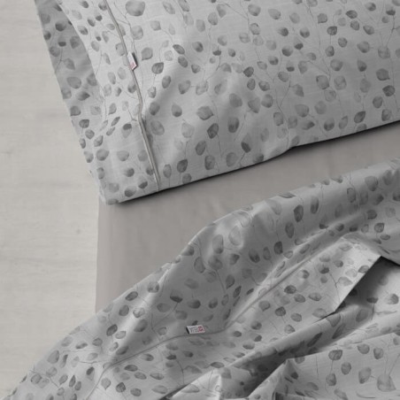 Juego de Sábanas Abi Gris Estela 100% Algodón