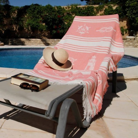 Fouta Maca Coral Estelia