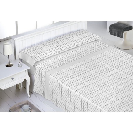 Juego de Sábanas Kiran Blanco 100% Algodón 200 hilos ihome