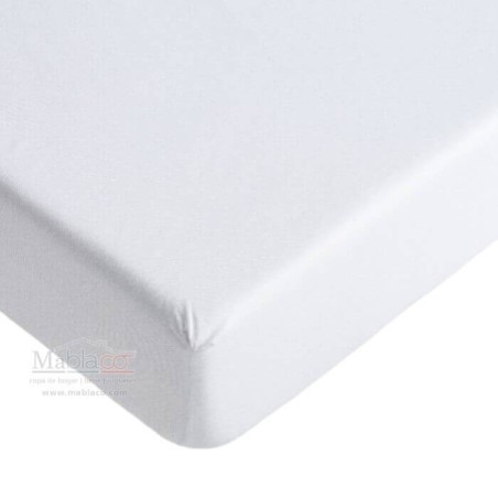 Sábana Bajera Blanca Ajustable 100% Algodón 200 hilos Cama Articulada Gemelar Forma H Largo 190 cm y altura hasta 25 cm Royal