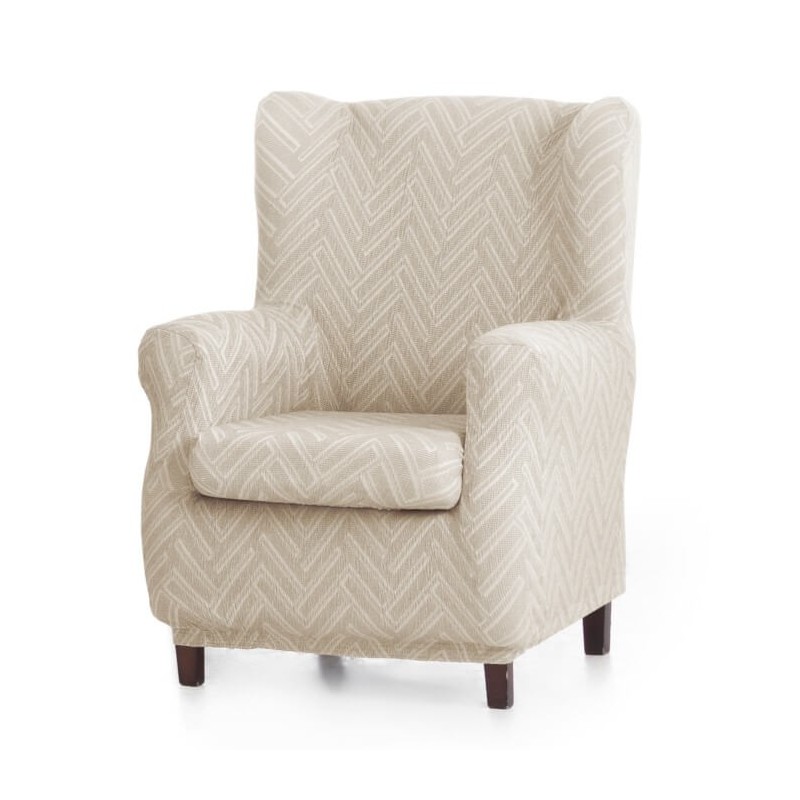 Funda de Sillón Orejero Elástica Argos Crudo Funda de Sillón Orejero Elástica Argos Crudo