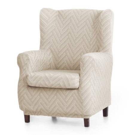 Funda de Sillón Orejero Elástica Argos Crudo