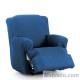 Funda de Sillón Relax Pies Juntos Elástica Arion Azul
