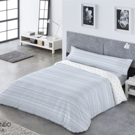 Juego Funda Nórdica Reversible Orlando Azul Frontal