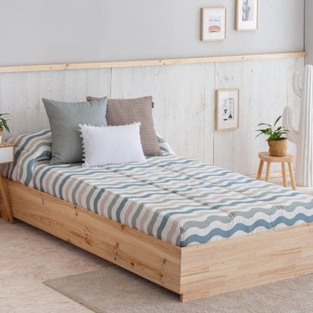 Edredón Ajustable Dunas Turquesa Confecciones Paula