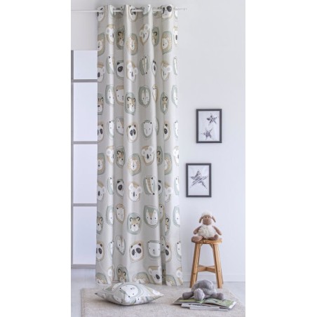 Cortina Zoo confecionadas con ollaos Confecciones Paula