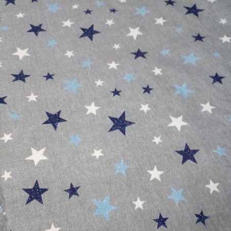 Estampado Saco Nórdico Cuna de Bebe Cosmos Estrellas invierno Franela Algodón Royal