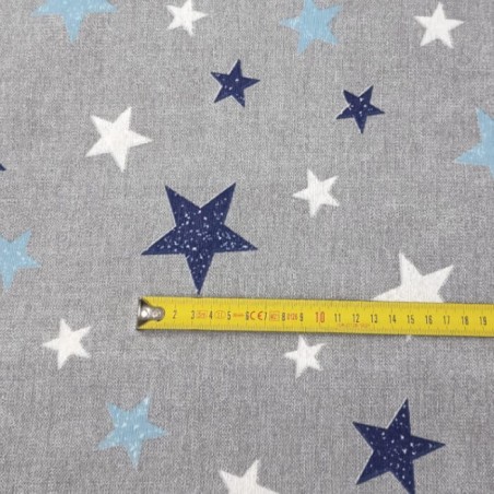 Detalles Estampado Saco Nórdico Cuna de Bebe Cosmos Estrellas invierno Franela Algodón Royal