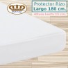 Protector Colchón Rizo Algodón Impermeable transpirable Largo Especial 180 cm Alto hasta 15 cm ROYAL Protector Colchón Rizo Algodón Impermeable transpirable Largo Especial 180 cm Alto hasta 15 cm ROYAL