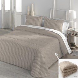  	Edredón Comforter New Makay Sedalina reverso Borreguillo Sherpa Piedra