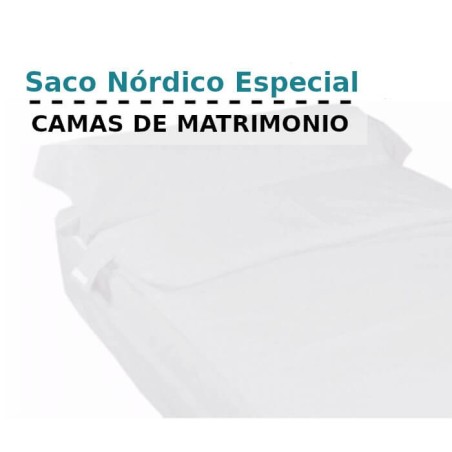Saco Nórdico Blanco Royal Cama de Matromonio con Cremallera y Fuelle