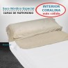 Saco Nórdico Coralina Blanco interior Beige Royal Cama de Matromonio con Cremallera y Fuelle Saco Nórdico Coralina Blanco interior Beige Royal Cama de Matromonio con Cremallera y Fuelle