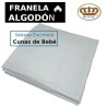 Sábana Encimera de Invierno Franela Algodón Gris Cunas de Bebé liso Royal  Sábana Encimera de Invierno Franela Algodón Gris Cunas de Bebé liso Royal
