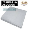 Funda de Almohada Franela Algodón Gris Royal Funda de Almohada Franela Algodón Gris Royal