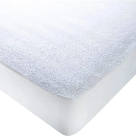 Protector Colchón Rizo Algodón Impermeable transpirable Largo Especial 200 cm Alto hasta 25