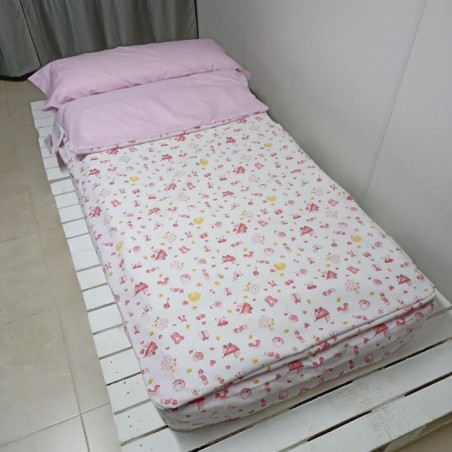 Saco Nórdico Bebé Dulzura Girl Rosa Royal Con Cremallera y Fuelle