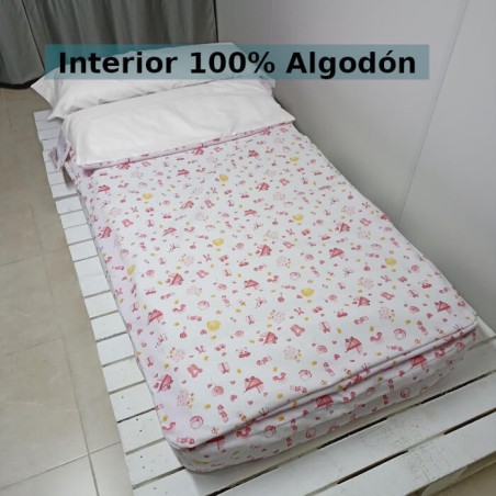 Saco Nórdico Dulzura Girl rosa interior 100% Algodón 200 hilos Royal