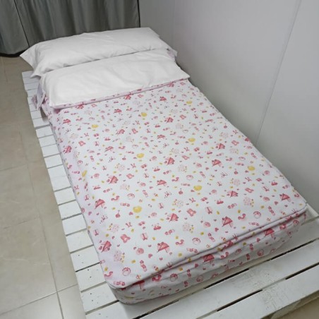 Saco Nórdico Bebé interior 100% Algodón 200 hilos Dulzura Girl Rosa Royal