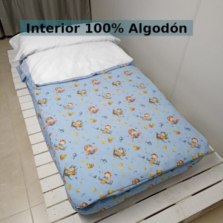 Saco Nórdico Osito Aventura interior 100% Algodón 200 hilos Royal