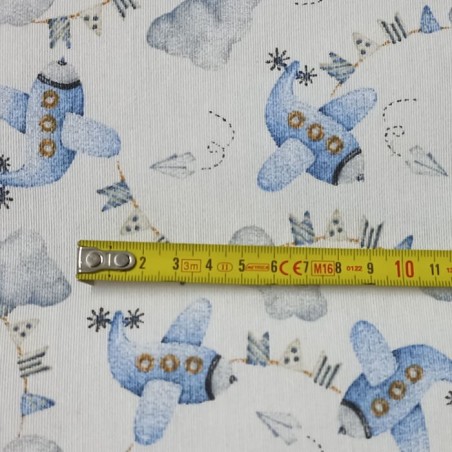 Detalles diseño infantil Avioncitos azul del Saco Nórdico Coralina Invierno Bebé Royal