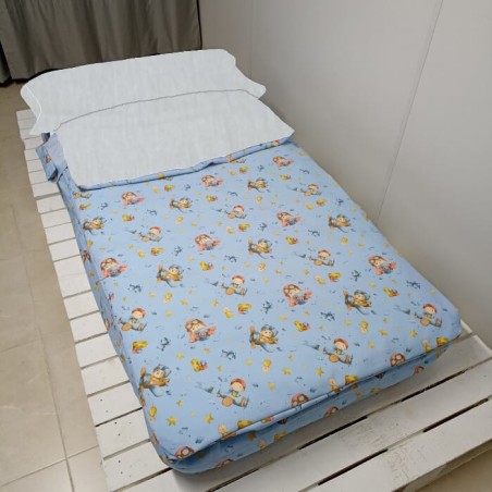 Saco Nórdico Cuna de Bebé Invierno Franela Algodón Osito Aventura Con Cremallera y Fuelle Royal