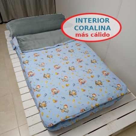 Saco Nórdico interior Coralina Invierno Osito Aventura azul Royal