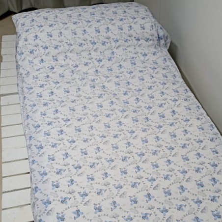 Funda Nórdica Bebé Avioncitos azul Royal Reversible 1 pieza Extendida