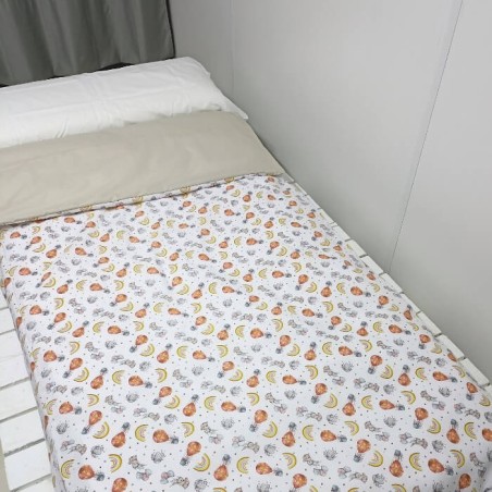 Funda Nórdica Conejitos Arcoíris Reversible 1 pieza Royal