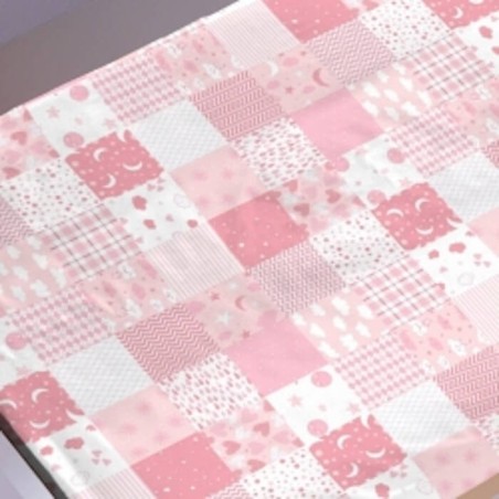 Detalles del estampado Saco Nórdico Coralina Invierno Baby Rosa