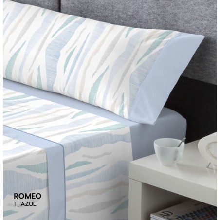 Juego de Sábanas Romeo Azul Pasata