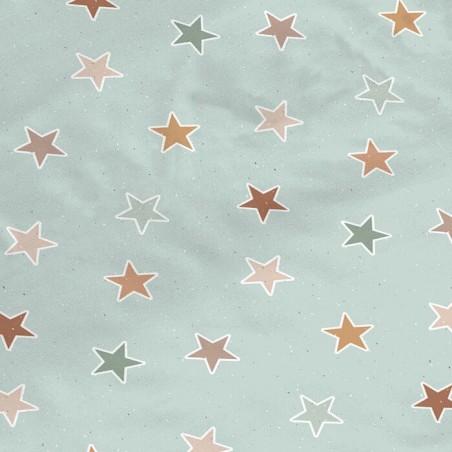 Saco Nórdico Bebé Espacio Estrellas Verde detalle