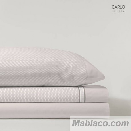 Juego de Sábanas Carlo Beige Kabely Cama 105