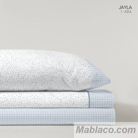 Juego de Sábanas Jayla Azul Kabely