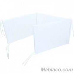  Chichonera Protector para Cuna Blanca desenfundable