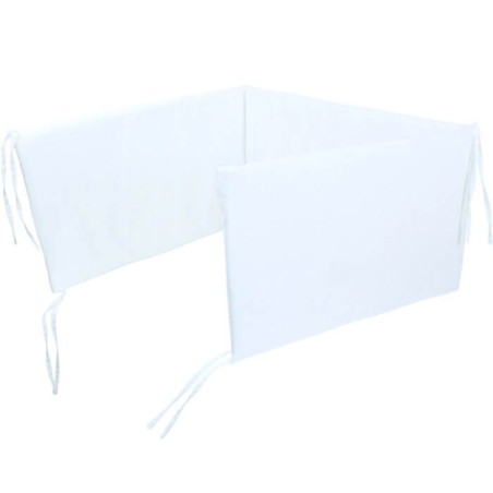  Chichonera Protector para Cuna Blanca desenfundable