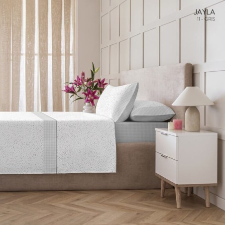 Juego de Sábanas Jayla Gris Kabely