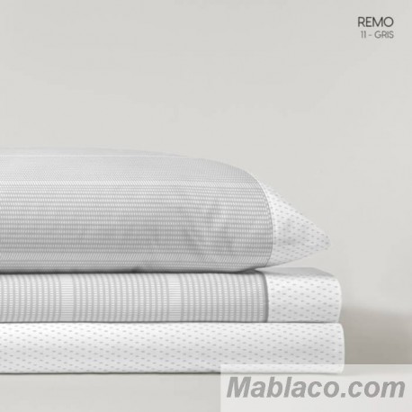 Juego de Sábanas Remo Gris Kabely Cama 120