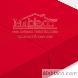 Funda Nórdica Lisa 100% Algodón Rojo Cama 90