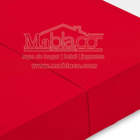 Funda Nórdica Lisa 100% Algodón Rojo Cama 90