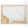 Juego Sábanas Bebé Plumeti Beige 100% Algodón Denenes Juego Sábanas Bebé Plumeti Beige 100% Algodón Denenes
