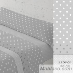 Juego de Sábanas Estelar Gris - beige El Barco