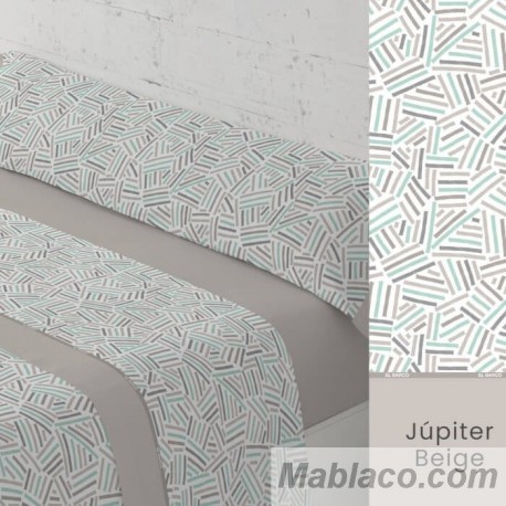 Juego de Sábanas Jupiter Beige El Barco