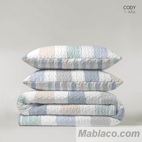 Colcha Bouti Reversible Cody Azul