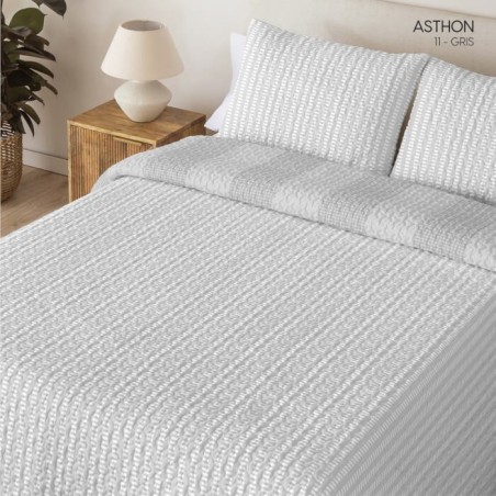 Colcha Bouti Reversible Ashton Gris Reverso