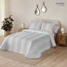 Colcha Bouti Reversible Ashton Gris Anverso