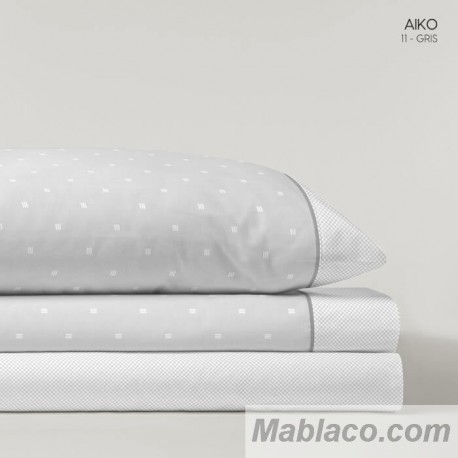 Juego de Sábanas Aiko Gris Dart Luxe
